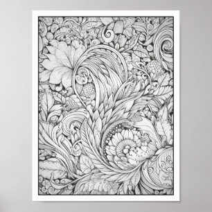 Inspirerend/Mindfulness Volwassen Kleurplaten Poster