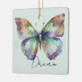 Inspirerend Mint Aqua Blue Dream Butterfly Keramisch Ornament (Links)