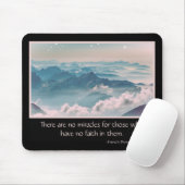 Inspirerend mirakelcitaat Mousepad Muismat (Met muis)