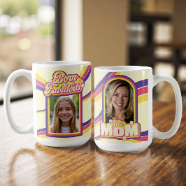 Inspirerend moeder citaat retro jaren 70 typografi koffiemok