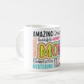 Inspirerend moeder leven koffiemok (Voorkant links)