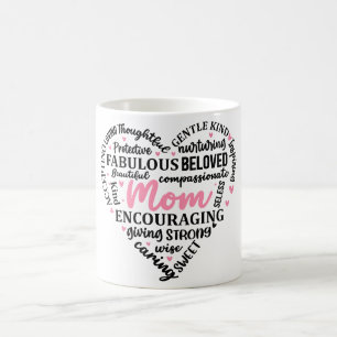 Inspirerend Moederdag hart/moeder Koffiemok
