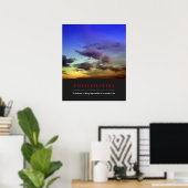 Inspirerend mogelijkheden Quote Clouds Dawn Sky Poster (Thuiskantoor)