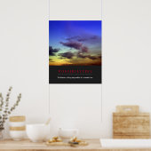 Inspirerend mogelijkheden Quote Clouds Dawn Sky Poster (Keuken)
