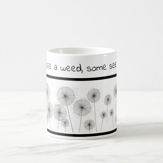 Inspirerend mok met andelionen (Center)