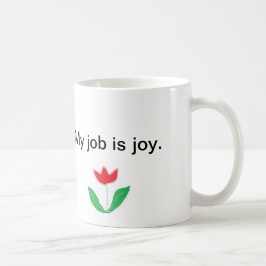 Inspirerend mok - plezier met bloem (Rechts)