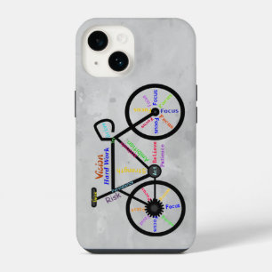 Inspirerend Motivatie Bike Words Biking Quote iPhone 14 Hoesje