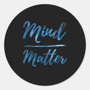 Inspirerend Motivatie Gym Quote Mind Over Ronde Sticker