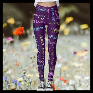 Inspirerend Motivatie KIES UW KLEUR Yoga Leggings