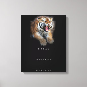 Inspirerend Motivatie offerte succes elegant Canvas Afdruk