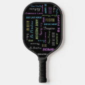 Inspirerend Motivatie positief, levensecht Pickleball Paddle (Voorkant)