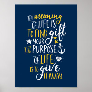 Inspirerend Motivatie Poster levensaanbiedingen