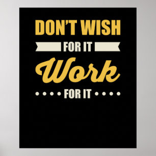 Inspirerend Motivatie prijsopgave voor succes Poster