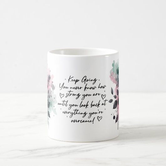 Inspirerend Motivatie Quote Tree Coffee Mok (Center)