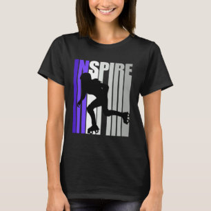 Inspirerend Motivatie Rolschaatsen Instruct T-shirt