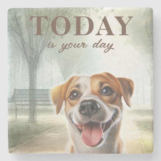 Inspirerend motivatie stenen onderzetter (Voorkant)