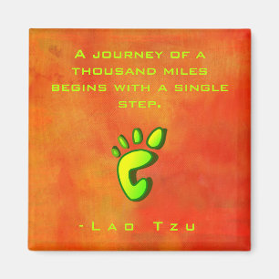 Inspirerend Motivatie Wisdom door Lao Tzu Magneet