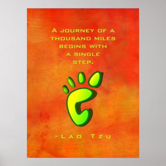 Inspirerend Motivatie Wisdom door Lao Tzu Poster (Voorkant)