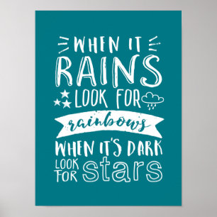 Inspirerend Motivation Quote denkt positief Poster