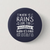 Inspirerend Motivation Quote denkt positief Ronde Button 5,7 Cm (Voorkant)