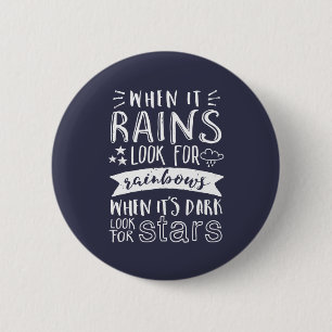 Inspirerend Motivation Quote denkt positief Ronde Button 5,7 Cm