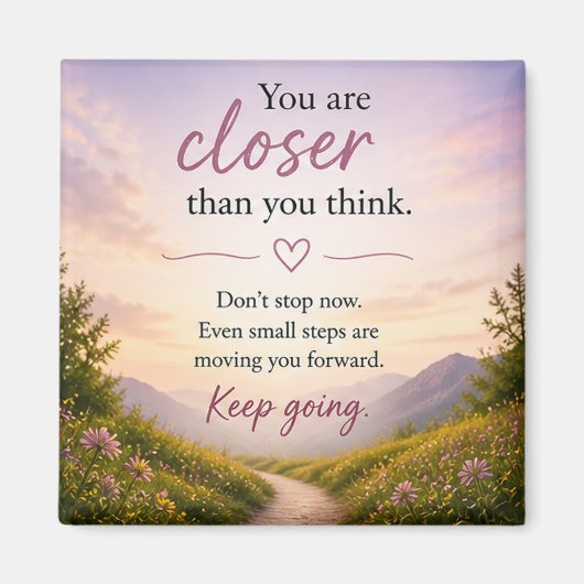 Inspirerend Motiverend Magneet (Voorkant)