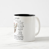 Inspirerend/naar mijn dochtertje tweetone koffie-M Tweekleurige Koffiemok (Voorkant rechts)
