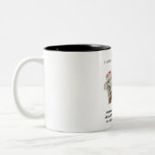 Inspirerend/naar mijn dochtertje tweetone koffie-M Tweekleurige Koffiemok (Links)