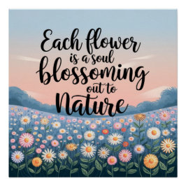 Inspirerend Natuur citaat artwork Perfect Poster