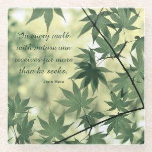 Inspirerend Natuur John Muir Quote Onderzetter