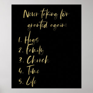 Inspirerend neemt nooit deel aan een lijst met toe poster