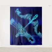 Inspirerend New age Sagittarius Wandkleed (Voorkant)