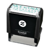 Inspirerend "NICE WORK!" Educator Rubber Stamp Zelfinktende Stempel (Product)