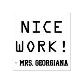 Inspirerend "NICE WORK!" Rubberstempel sorteren Rubberstempel (Afrduk)