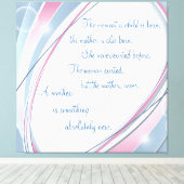 Inspirerend nieuwe moeder gewikkeld doek canvas afdruk (Insitu (Houten vloer))