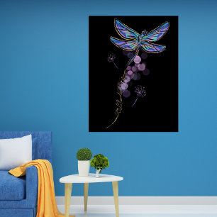 Inspirerend Nog steeds Ik Stijg Quote Dragonfly Bl Perfect Poster