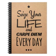 Inspirerend notebook voor motivatie: Carpe Diem!