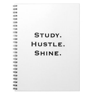 Inspirerend Notitieboek - Studie. Hustle. Glanzen.