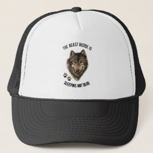 Inspirerend of Motivatie Citaat Wolf Animal Trucker Pet