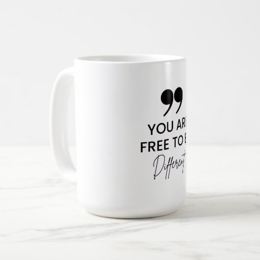 Inspirerend offerte koffie Mok (Voorkant links)