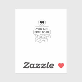 Inspirerend offerte koffie Mok Sticker