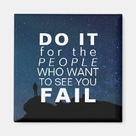 Inspirerend offerte Motivatie successterren Magneet