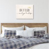 Inspirerend offerte op strandzand canvas afdruk (Insitu (Slaapkamer))