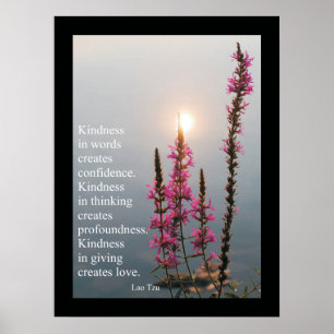 Inspirerend offertes en Gezegden Poster Lao Tzu