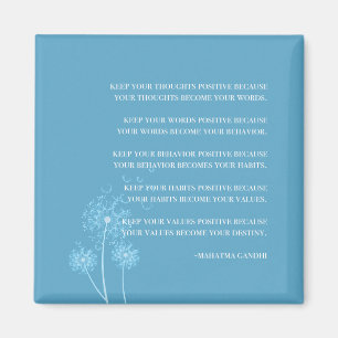 Inspirerend offertes   Gandhi Quote Habits Magneet