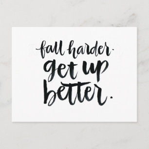 Inspirerend offertes: Herfst harder. Beter opstaan Briefkaart