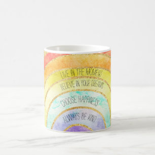 Inspirerend offertes regenboog koffiemok