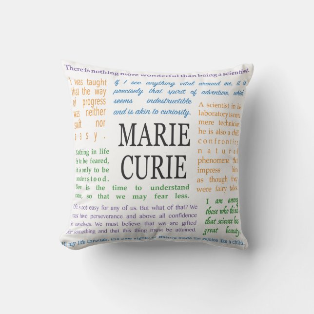 Inspirerend offertes van Marie Curie Kussen (Voorkant)