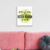 Inspirerend offertes voor zelfzorg canvas afdruk (Insitu (Woonkamer))