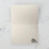  Inspirerend olifantentypografie Verjaardag Kaart (Binnen)